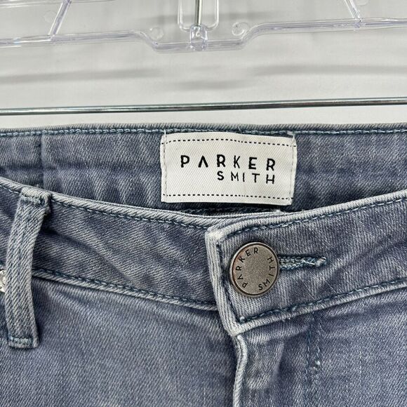 PARKER SMITH Women's Semi Distressed Skinny Jeans Raw Step Hem Size 4 / 27 - Picture 7 of 10